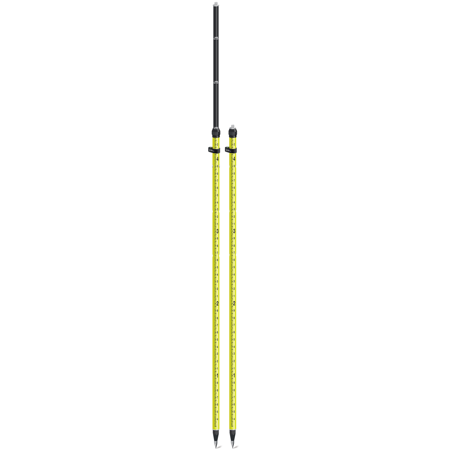 2.2 Meter Aluminum Rover Rod, 3 Position Snap-Lock, 10ths