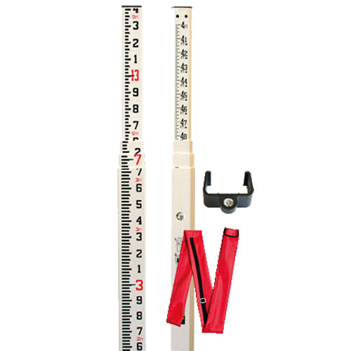 13' Nedo Fiberglass Leveling Rod feet/inches